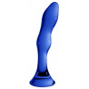 CHRYSTALINO Gode en verre Gallant Bleu 16 x 3.4cm